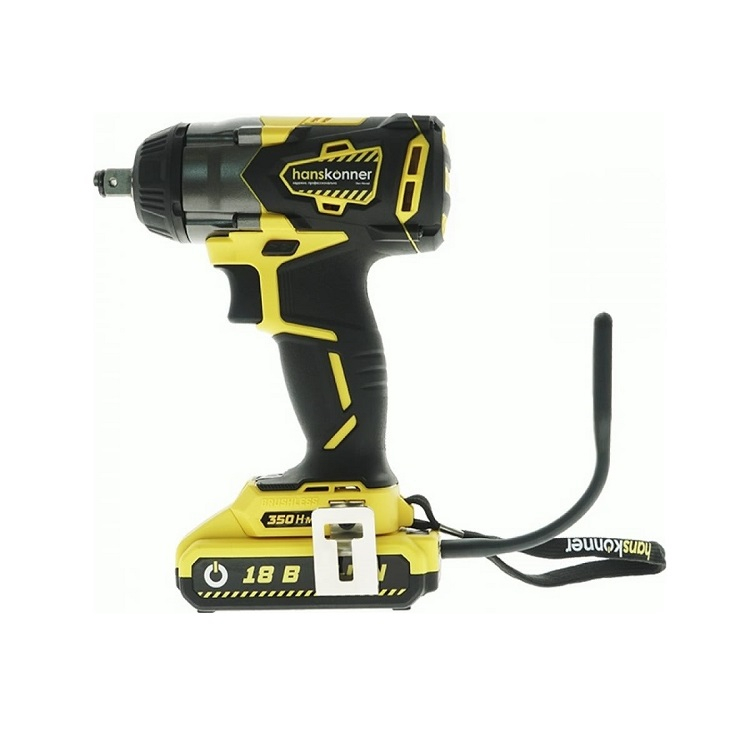 Аккумуляторный гайковерт ударный Hanskonner HCD18350S 18В, 2х2.4 Ah, 350 Hм, 1/2, б/щ