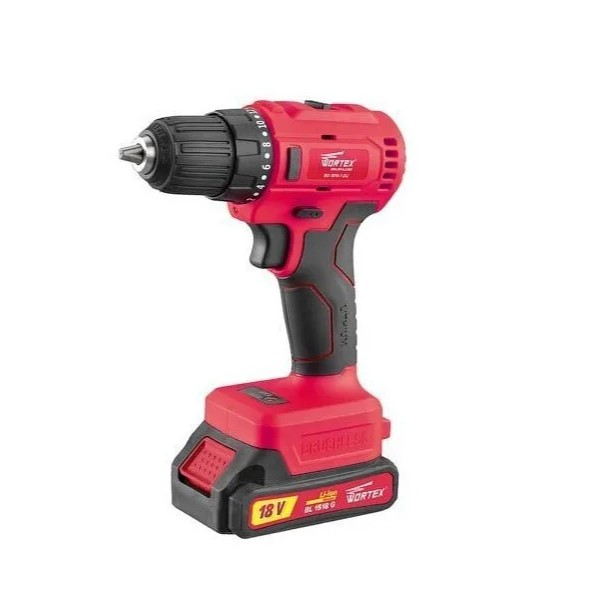 Аккумуляторная дрель-шуруповерт Wortex BD 1815-1 DLi, 18В 1 аккумулятор 1,5Ah зарядное устройство