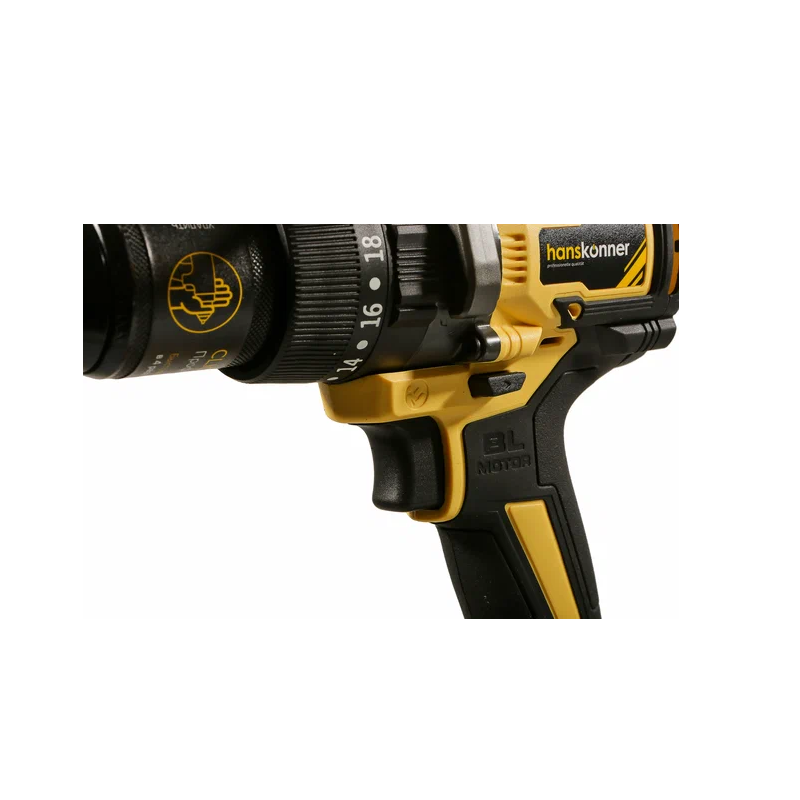 Аккумуляторный шуруповерт ударный Hanskonner HCD18165BLI (18В 165Hм)