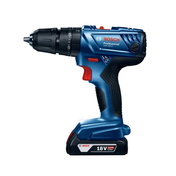 Аккумуляторный шуруповерт Bosch GSB 180-Li 18В 2акк. 2Ah+з.у. 06019F8323