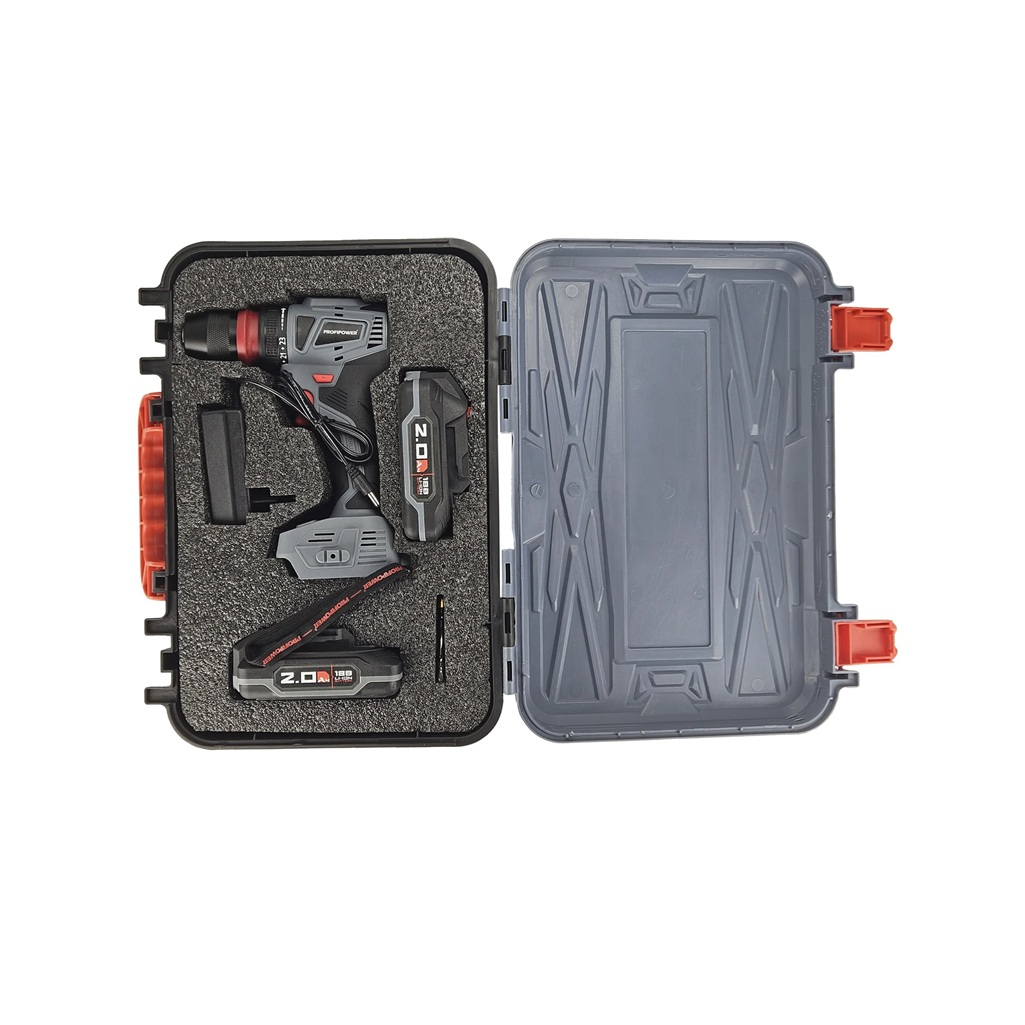 Шуруповерт аккумуляторный бесщеточный Profipower MKBL-18BM 18 В, 2 акк. х 2,0 Ah+з.у.