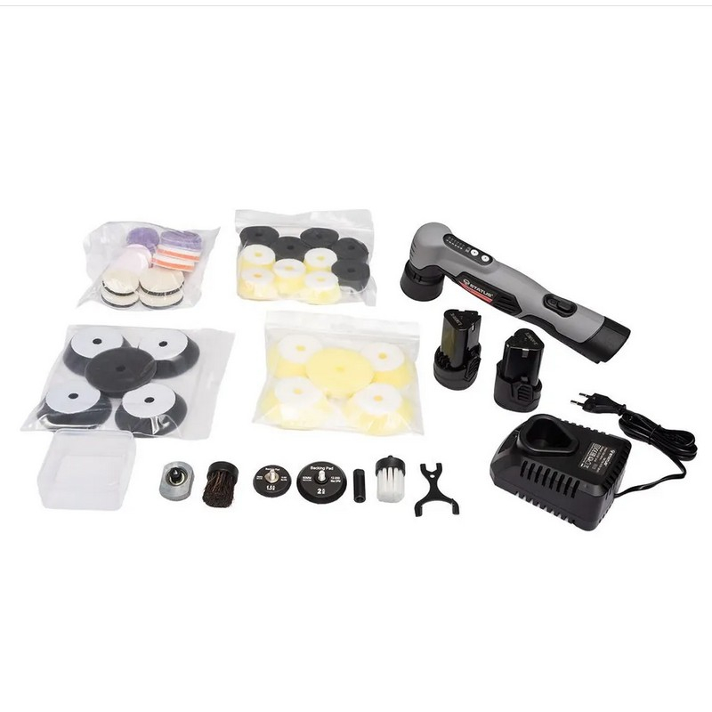 Аккумуляторная полировальная машина Status CXP12-50Li, 2 аккумулятора и зарядное устройство в комплекте