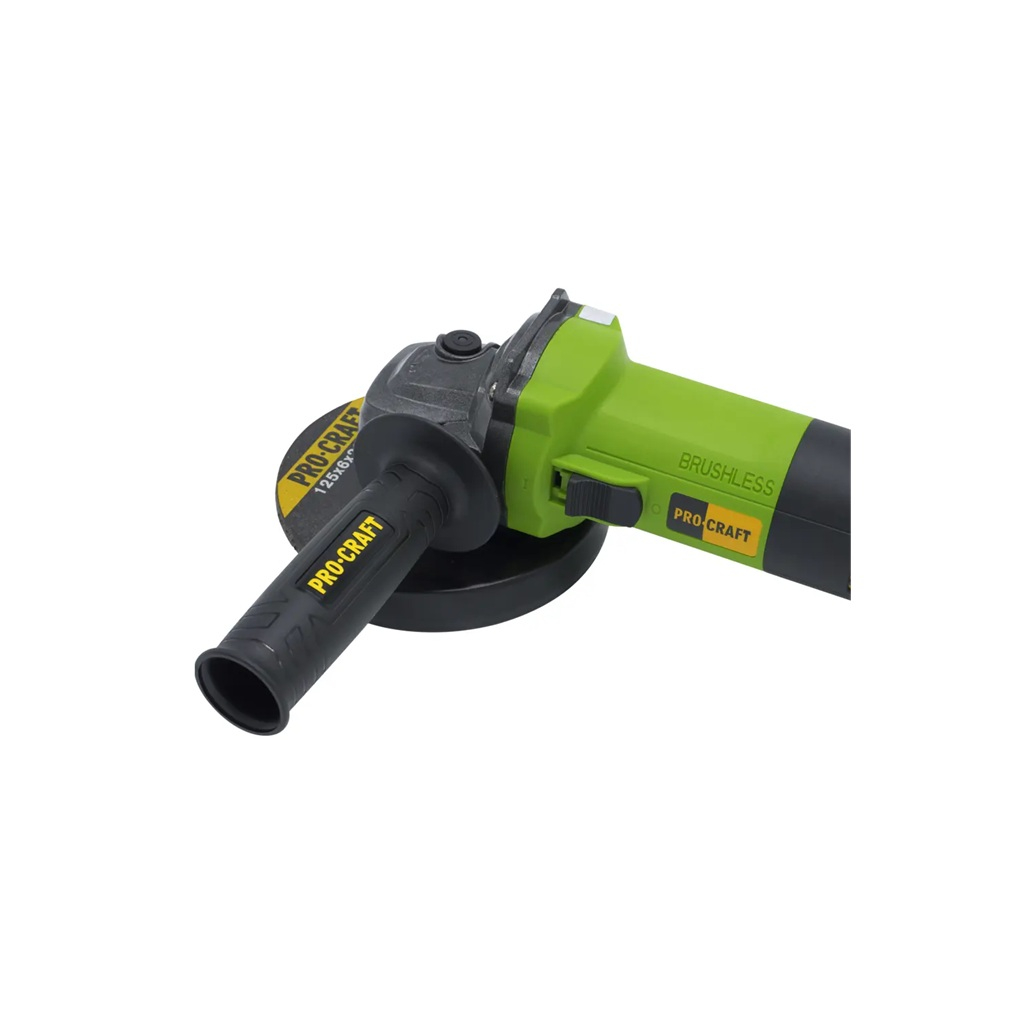 УШМ бесщеточная Procraft PW2200, 1100Вт, 125 мм, 0-11000 об/мин