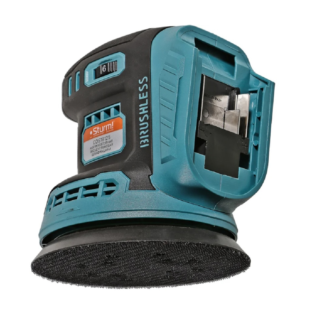 Машина шлифовальная эксцентриковая Sturm COS18125, 18В, без акк. и з.у, бесщеточный двигатель