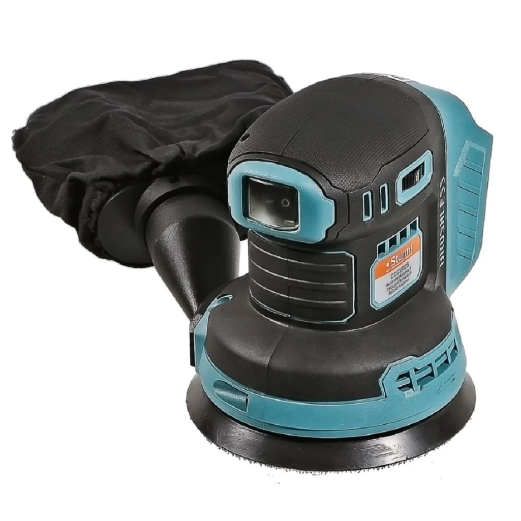 Машина шлифовальная эксцентриковая Sturm COS18125, 18В, без акк. и з.у, бесщеточный двигатель