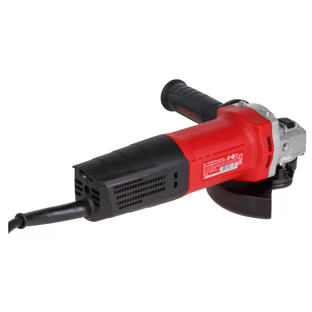 Угловая шлифовальная машина Wortex LX AG 1211-2, 1100 Вт, 125х22.2 мм, щеточный двигатель, 1329369