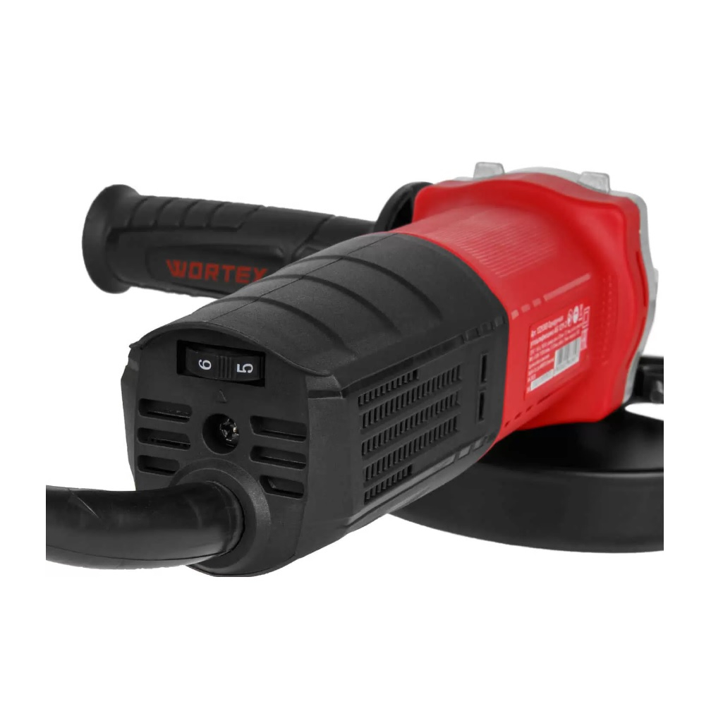 Угловая шлифовальная машина Wortex LX AG 1211-2, 1100 Вт, 125х22.2 мм, щеточный двигатель, 1329369