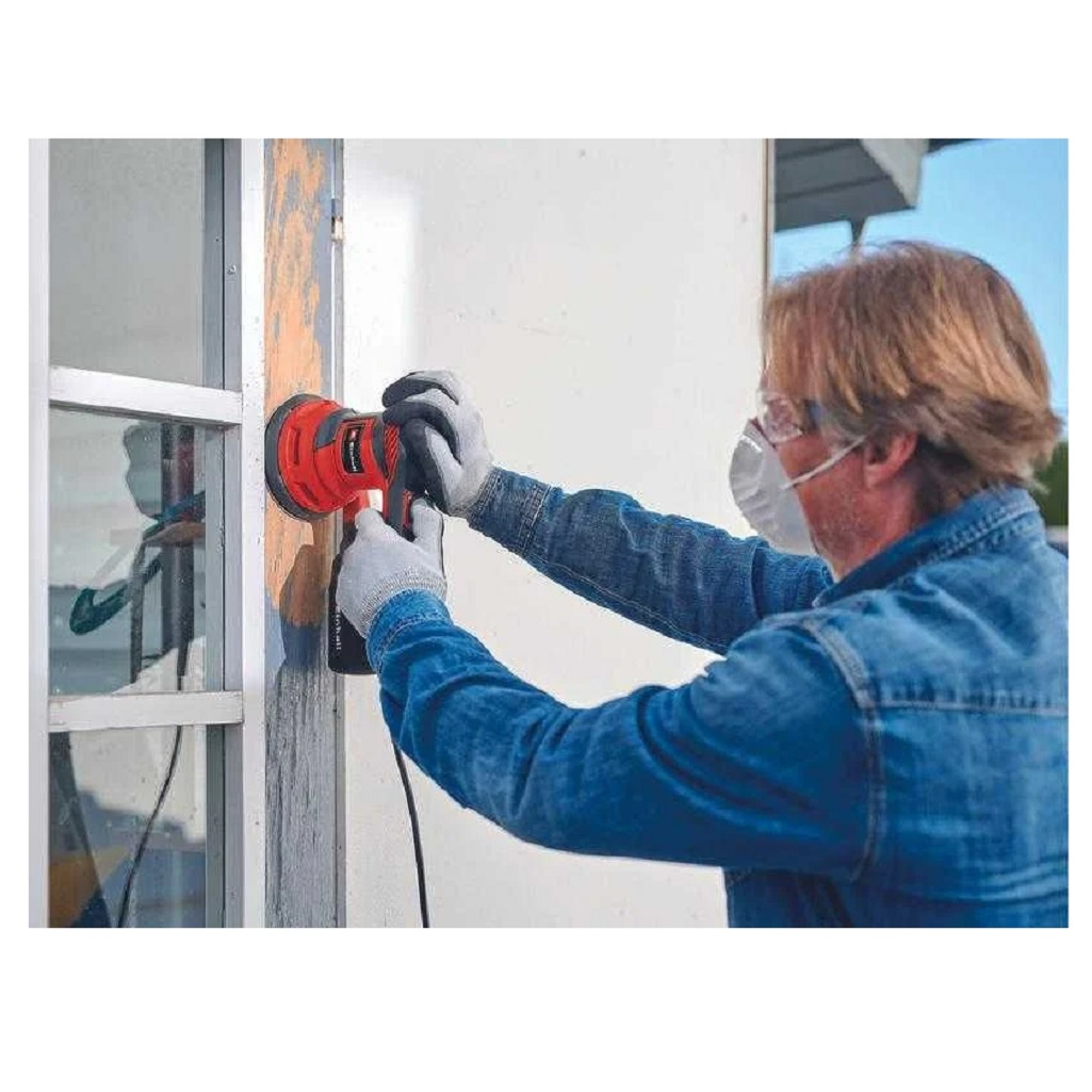 Шлифмашина эксцентриковая Einhell TC-RS 425 E, 125 мм, щеточный двигатель, 425 Вт