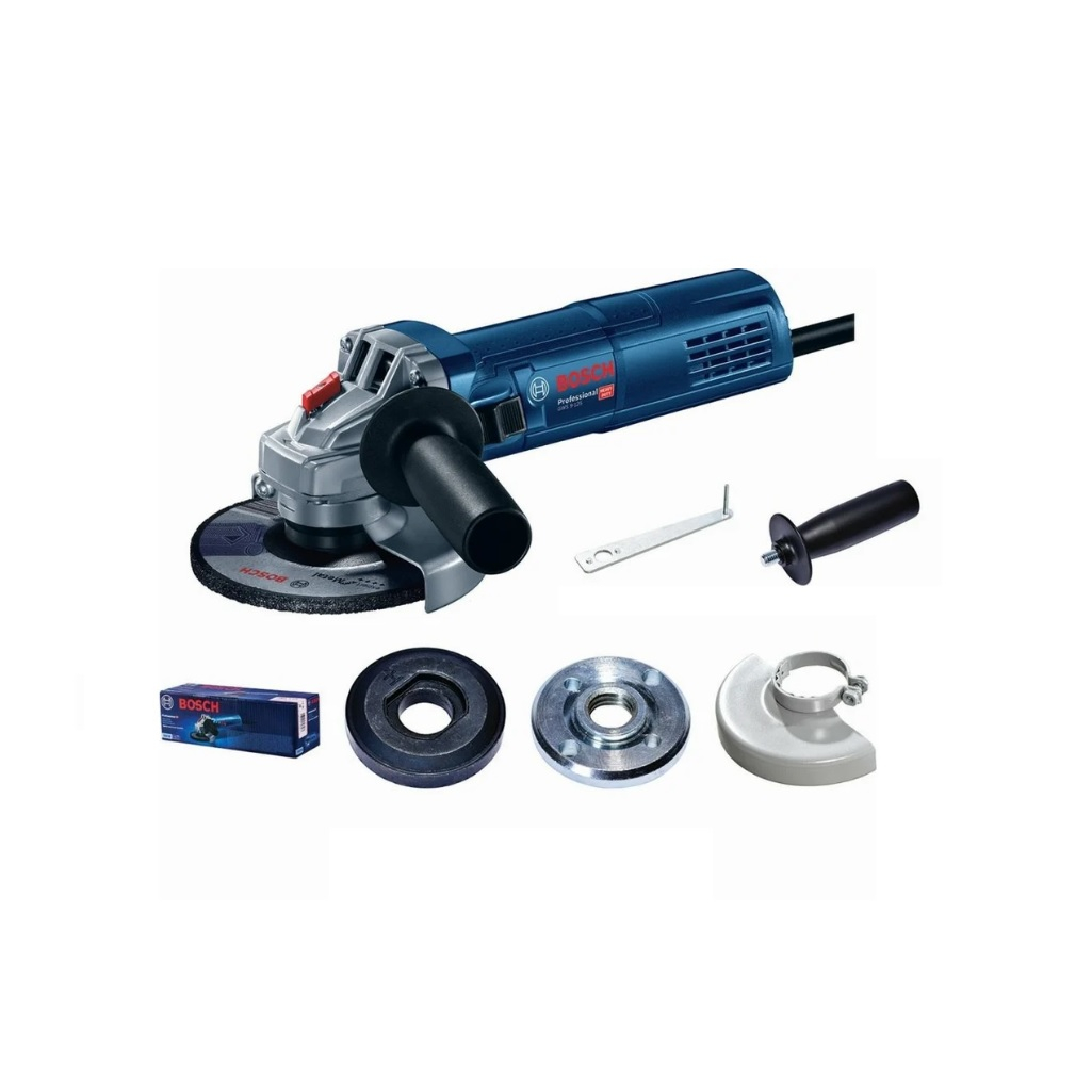 Угловая шлифовальная машина Bosch GWS 9-125, 900 Вт, 125 мм, М14, сдвижная клавиша, 0601396022