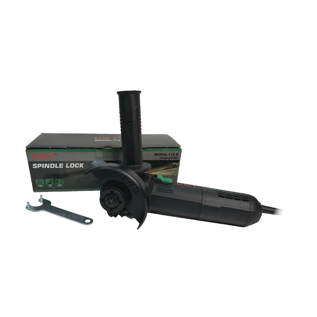 Угловая шлифовальная машина DWT WSP06-115 Q, 600 Вт, 115 мм, 22.2 мм, М14, 11000 об/мин