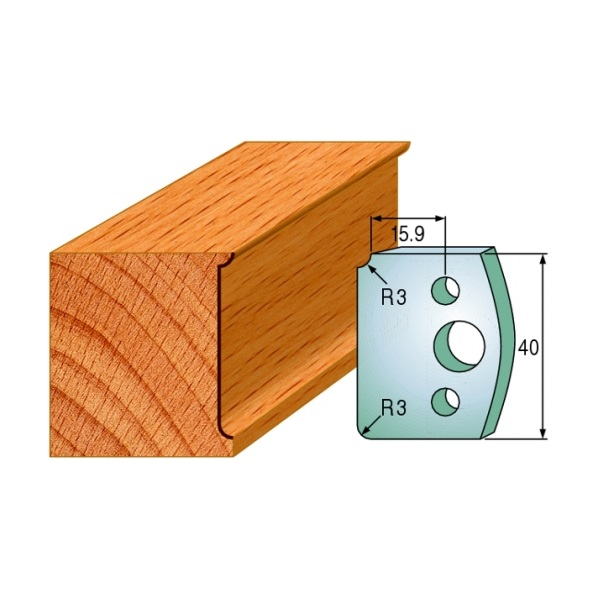 Комплект из 2-х ограничителей CMT 40x4 мм 691.170