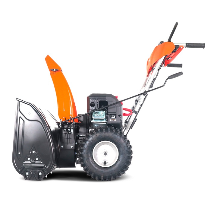 Снегоуборщик бензиновый Yard Fox Basic 6152E, двухступенчатый, металлический шнек, 4000 Вт