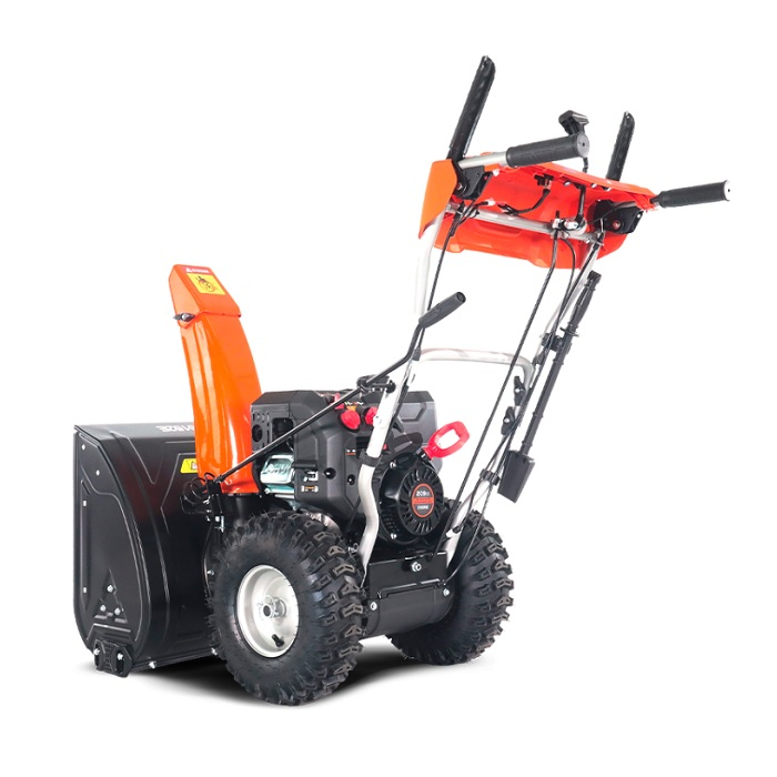Снегоуборщик бензиновый Yard Fox Basic 6152E, двухступенчатый, металлический шнек, 4000 Вт
