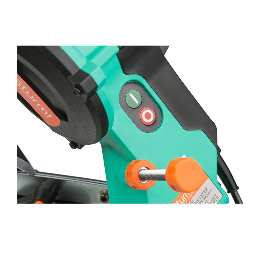 Станок для заточки цепей Sturm BG6030, круг 3.2х104 мм, литое основание, подсветка, 85 Вт