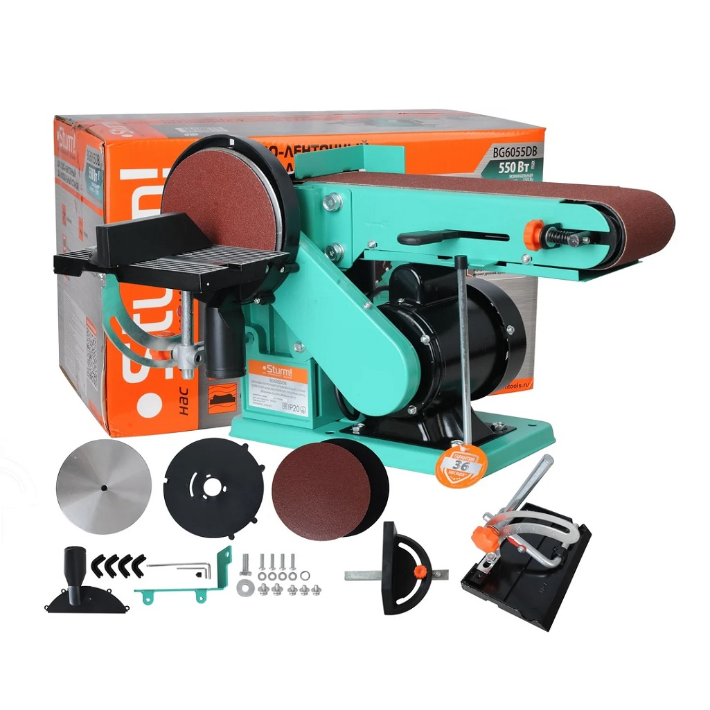 Точильный дисково-ленточный станок Sturm! BG6055DB