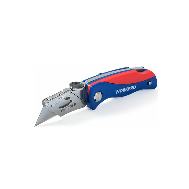 Нож складной WORKPRO быстросменный WP211006