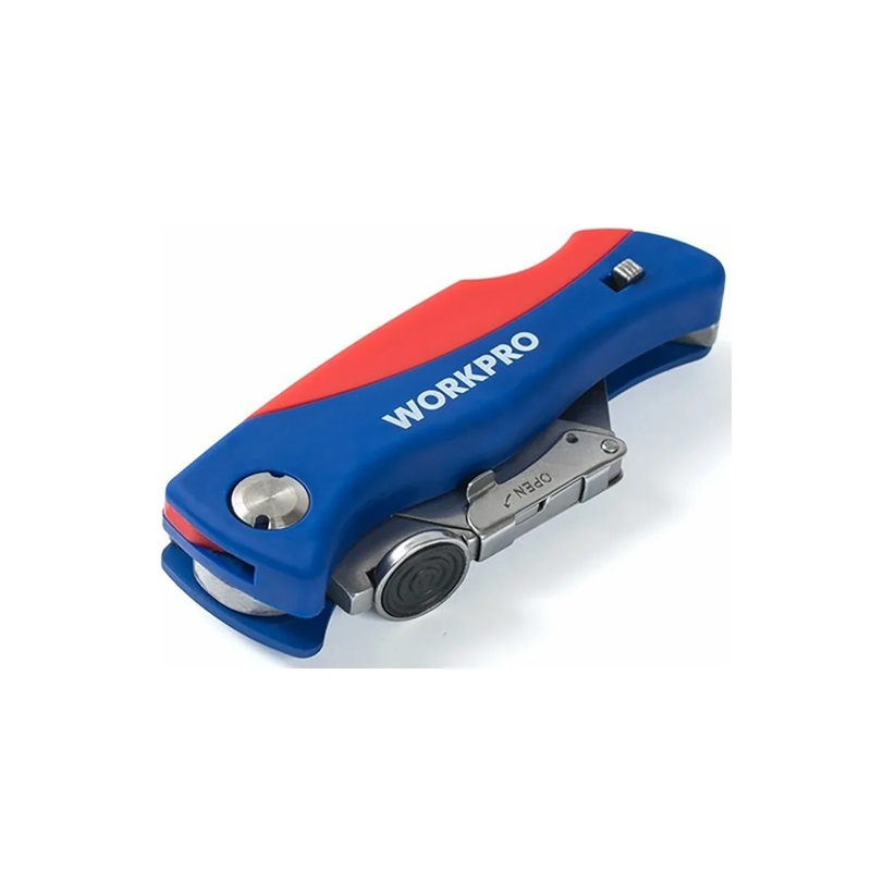 Нож складной WORKPRO быстросменный WP211006