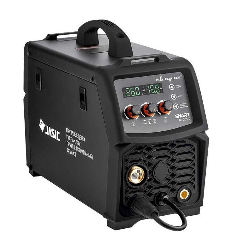 Сварочный полуавтомат инверторный СВАРОГ MIG 200 REAL SMART Black