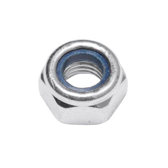 Гайка со стопорным кольцом М10 DIN 985, оцинкованная, в упаковке 4 штуки