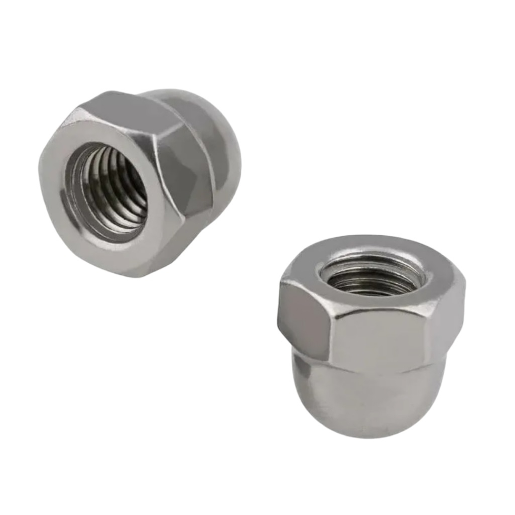 Гайка колпачковая DIN1587, М5, А2, нержавеющая сталь, шаг резьбы 0.8 мм