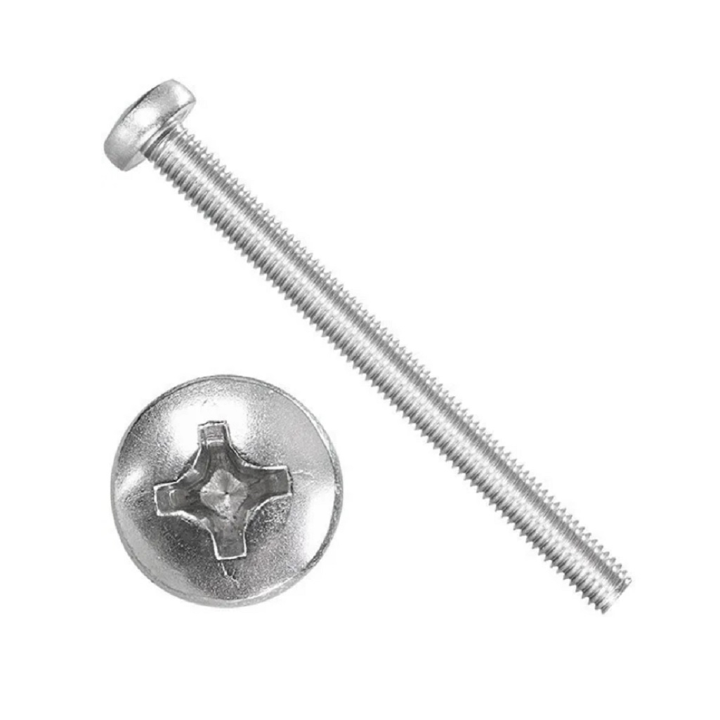 Винт с полукруглой головкой М4х40 DIN 7985, универсальный, нержавеющая сталь А2