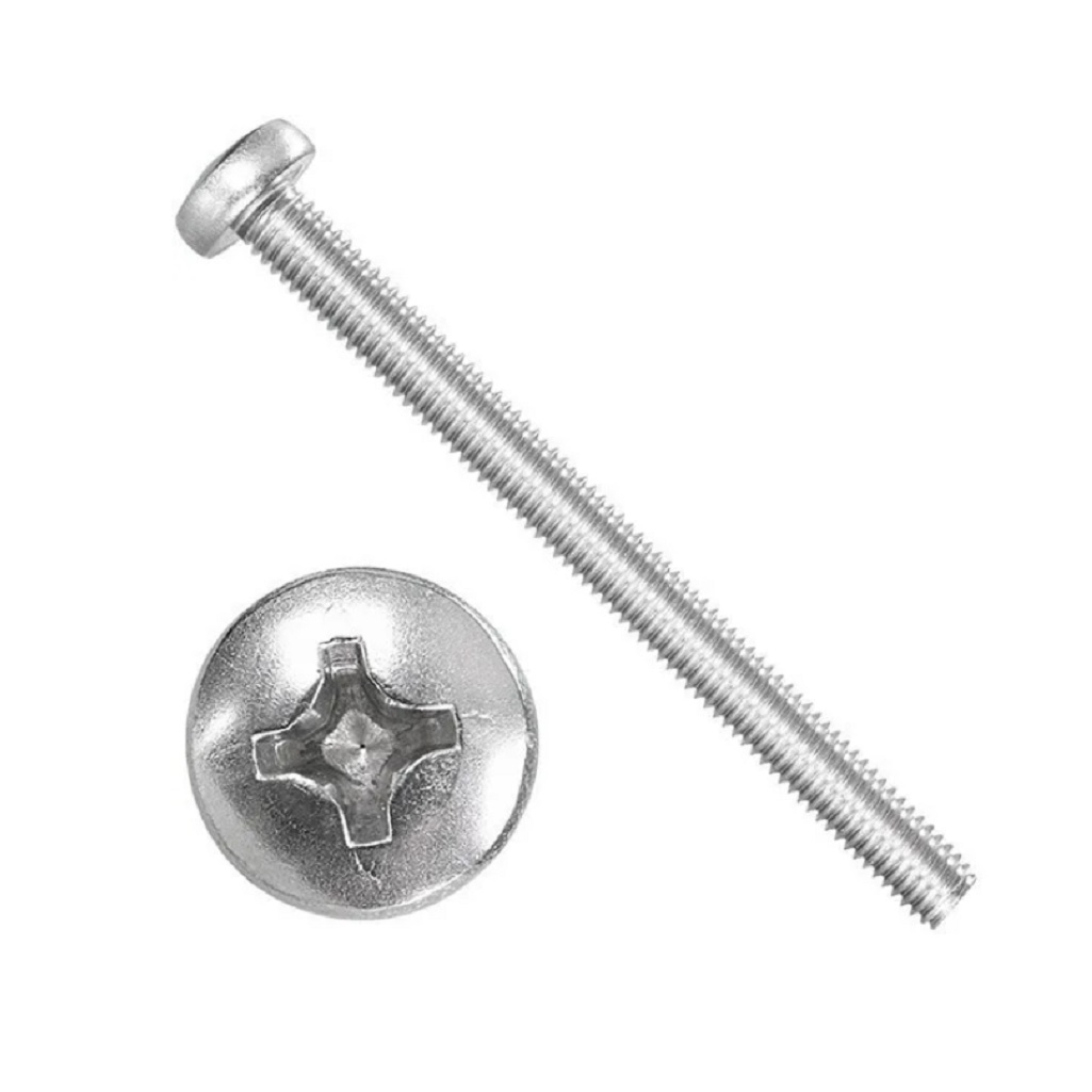 Винт с полукруглой головкой М5х50 мм DIN 7985, универсальный, нержавеющая сталь А2
