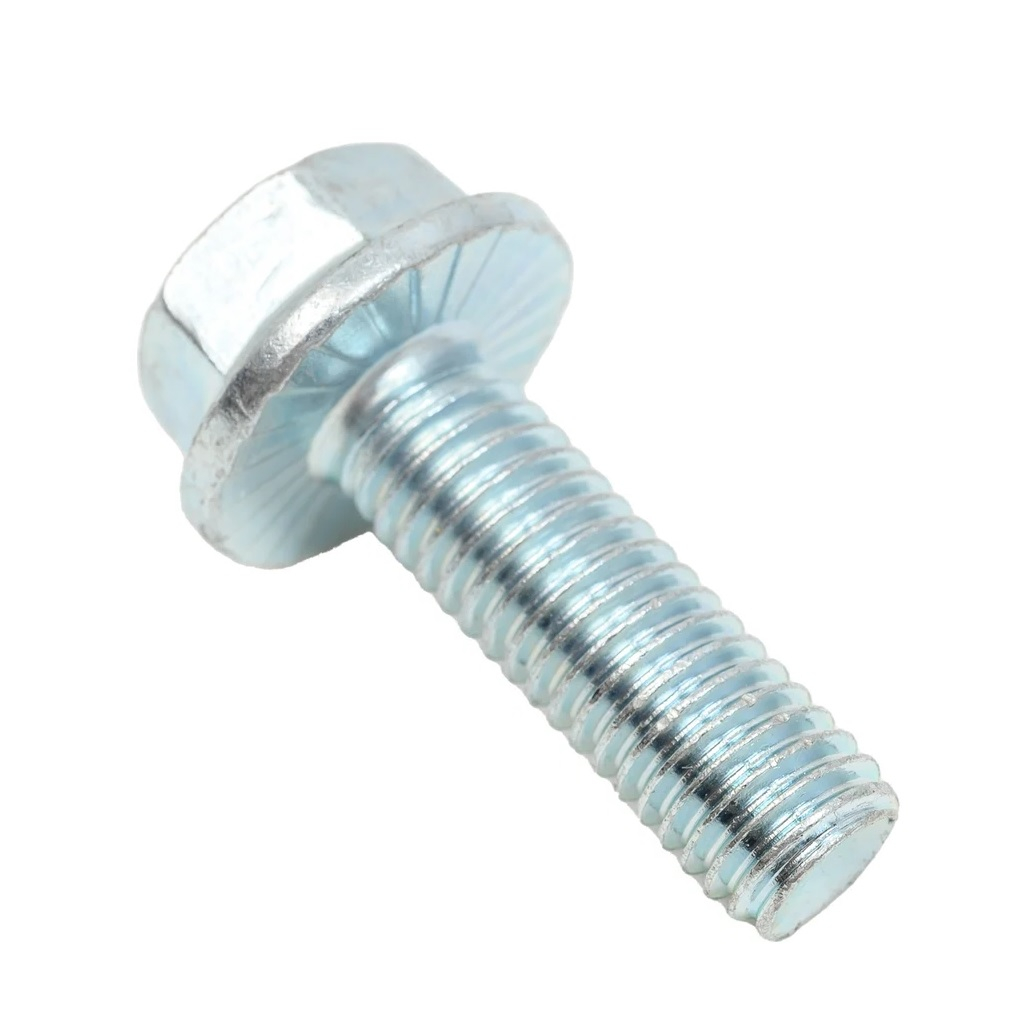 Болт с фланцем М8х25 мм DIN 6921, класс прочности 8.8, оцинкованный, 6 штук в упаковке