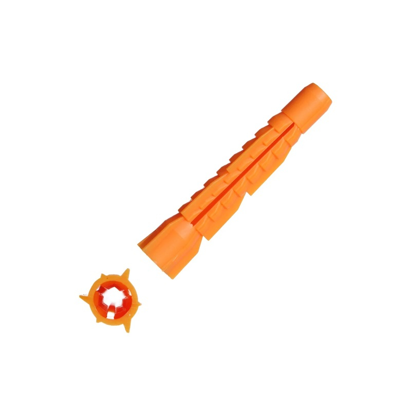 Дюбель универсальный трехраспорный без бортов полипропилен 6х42мм 20шт