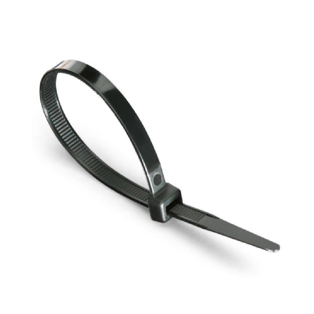 Стяжка кабельная Fortisflex КСС 80006 нейлон 5х180 мм, упаковка 100 шт, черный