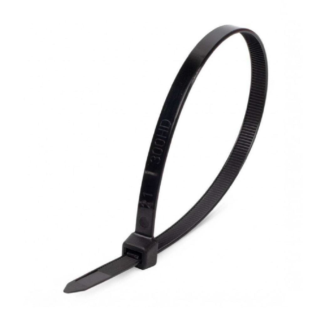 Стяжка кабельная Fortisflex КСС 49411 нейлон 4х200 мм, упаковка 100 шт, черный