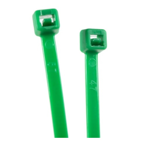 Стяжка кабельная Сибртех 45512 пластик 3.6х200 мм, упаковка 100 шт, зеленый 