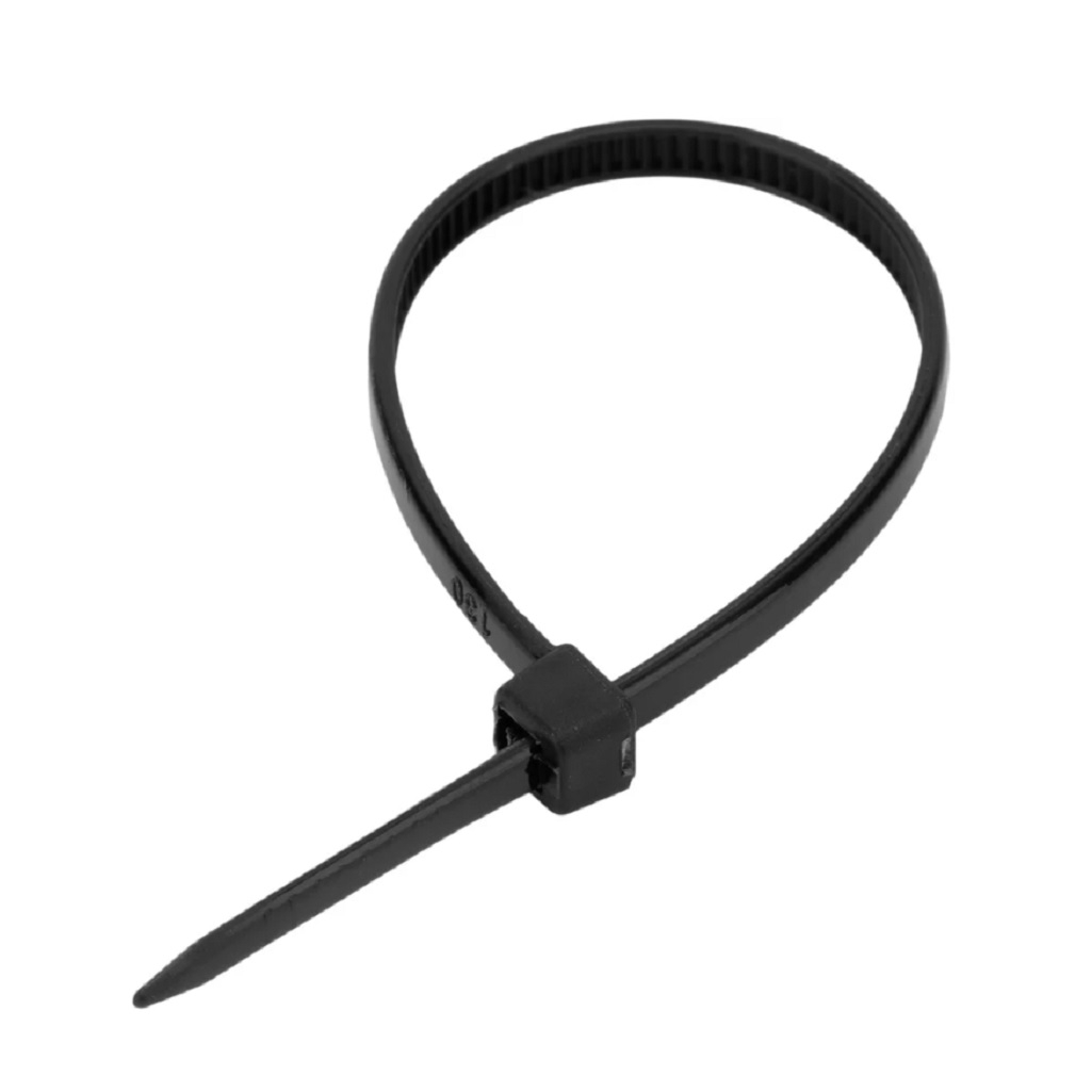 Стяжки кабельные Сибртех 45540 пластик 2.5х100 мм, упаковка 100 шт, черный