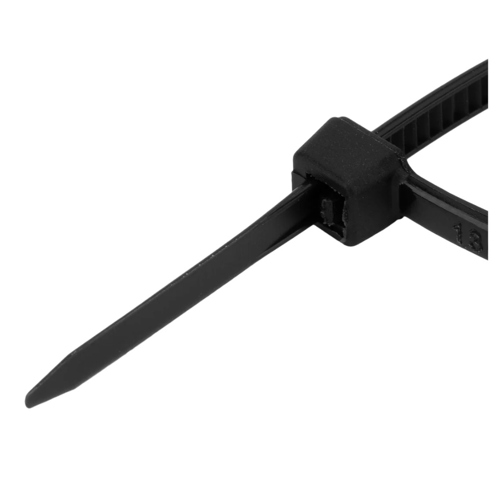 Стяжки кабельные Сибртех 45540 пластик 2.5х100 мм, упаковка 100 шт, черный