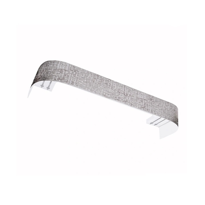 Карниз Legrand Бруно с поворотами 2-х рядный, платина, 2 м