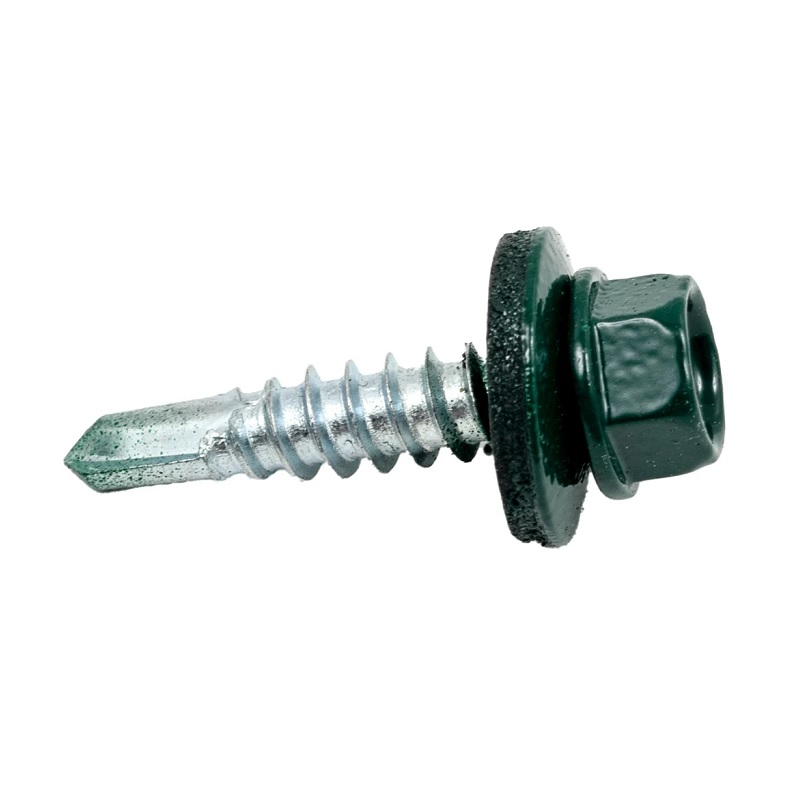 Саморез кровельный темно-зелёный RAL 6005 5,5х25 мм