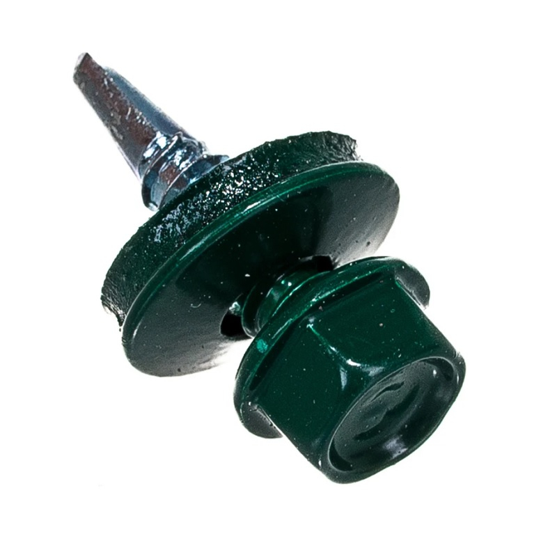 Саморез кровельный, зелёный RAL 6005 4.8х19 мм