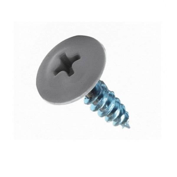 Саморез по металлу с пресс-шайбой 4.2х13мм сверло RAL7004 (серый) 30шт