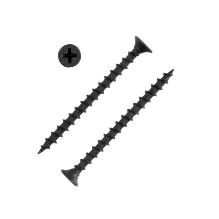 Саморез Жесть по металлу, черный, ГМ 4.2х70, 100 шт, контейнер 500 мл