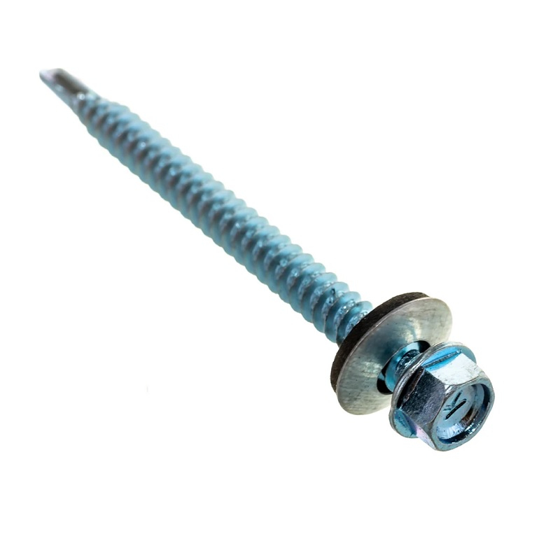 Саморез кровельный цинк 5,5х65 мм (100 шт)