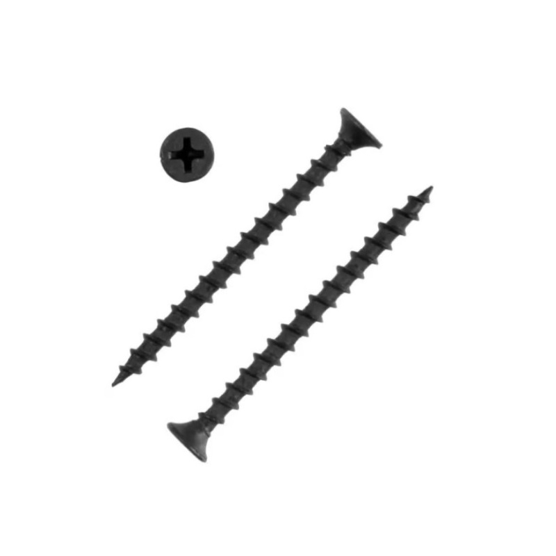 Саморез Жесть по дереву усиленный черный (ГД) 3,5х55 мм (500 шт) 