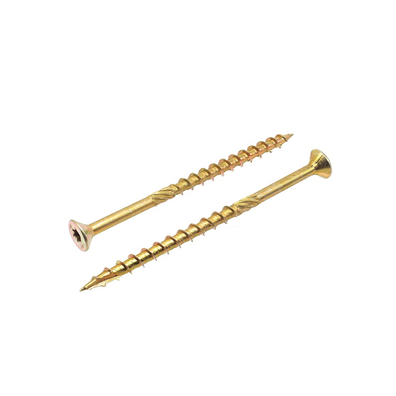 Саморез конструкционный Жесть потай Torx желтый цинк 6х100мм 50 шт