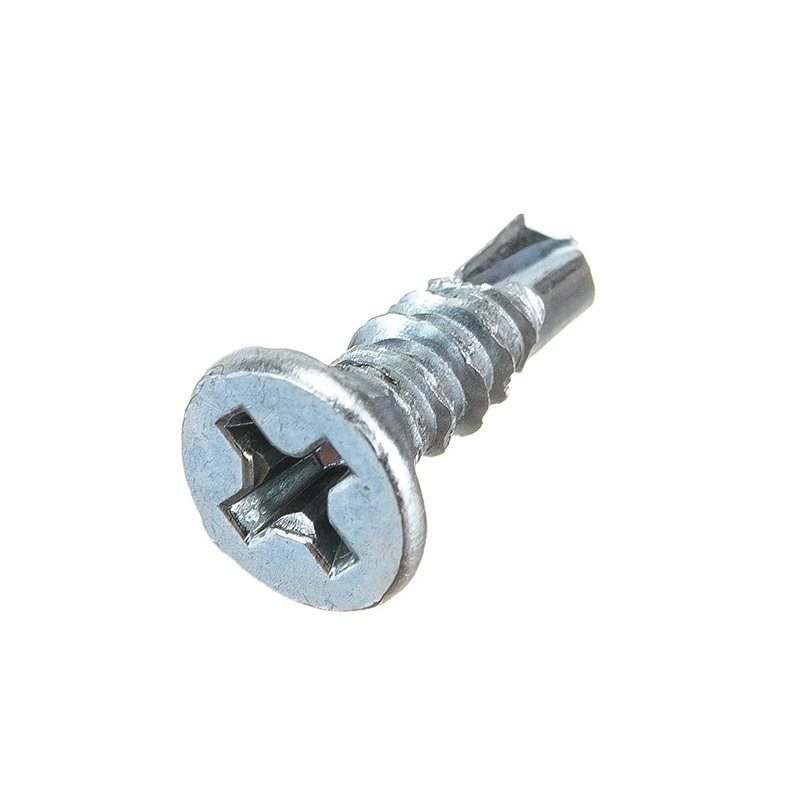 Саморез оконный Жесть со сверлом белый цинк 3,9х13мм 25 шт