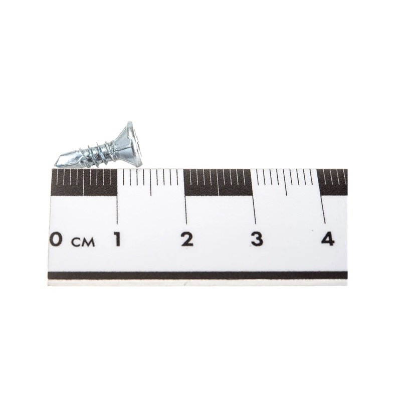 Саморез оконный Жесть со сверлом белый цинк 3,9х13мм 25 шт