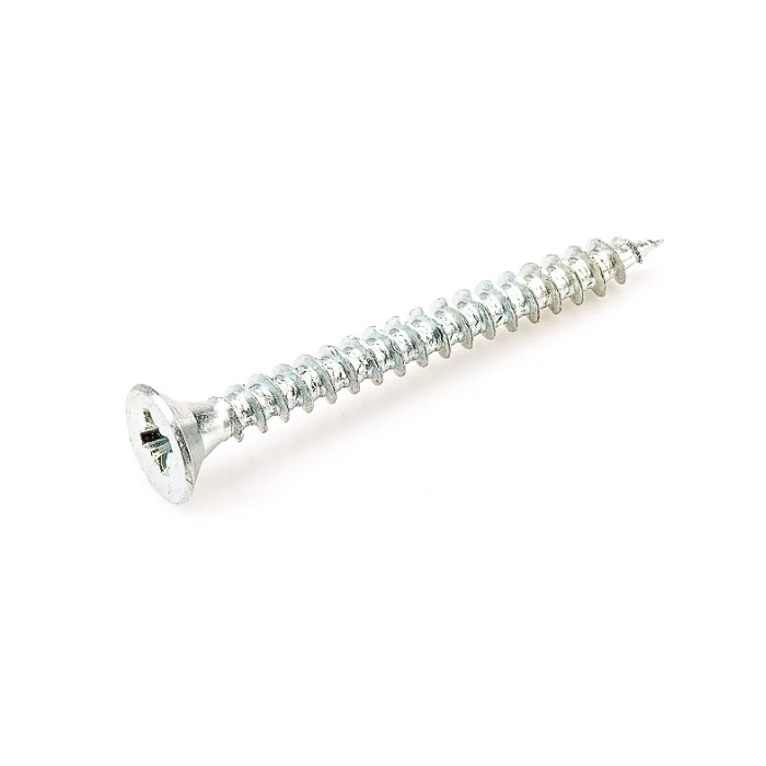 Саморез Жесть универсальный, белый цинк, 5х35 мм, 200 шт