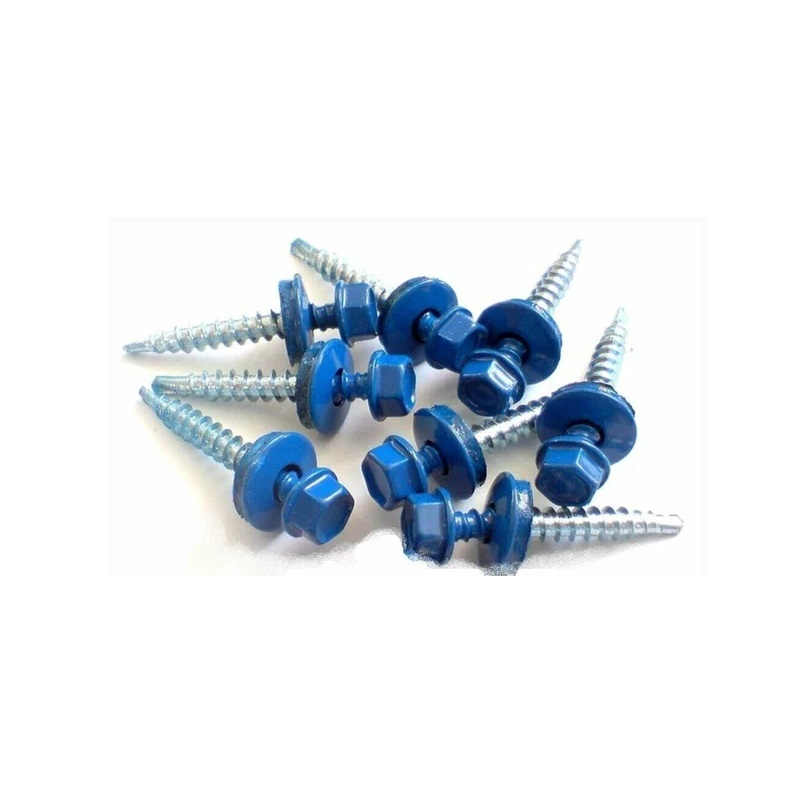 Саморез кровельный 4,8x35 RAL5005 насыщенный синий 8 шт европодвес