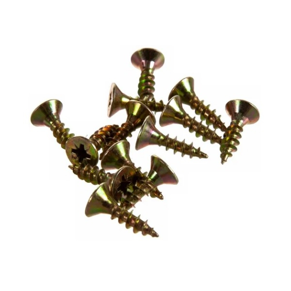 Саморез Жесть универсальный, желтый цинк, 5х20 мм 16 шт УТ-00003305