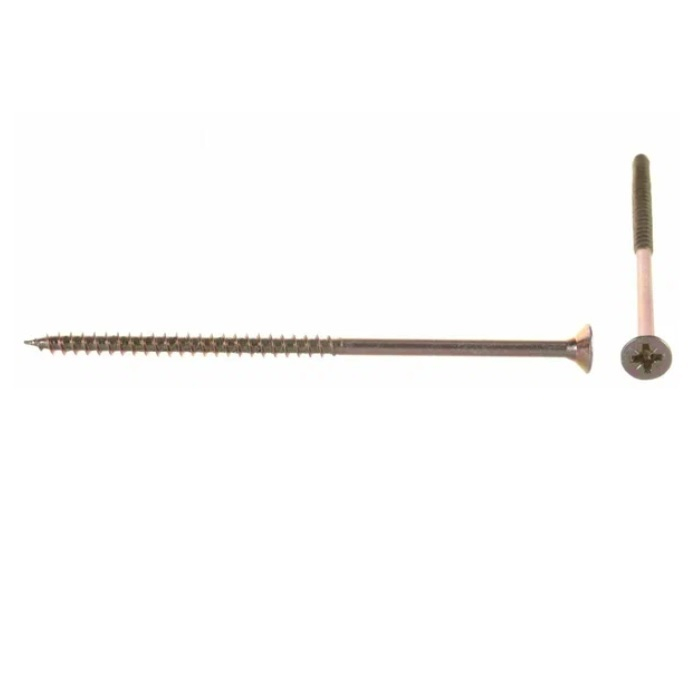 Саморез Жесть универсальный, желтый цинк, 6х130 мм, 2 шт