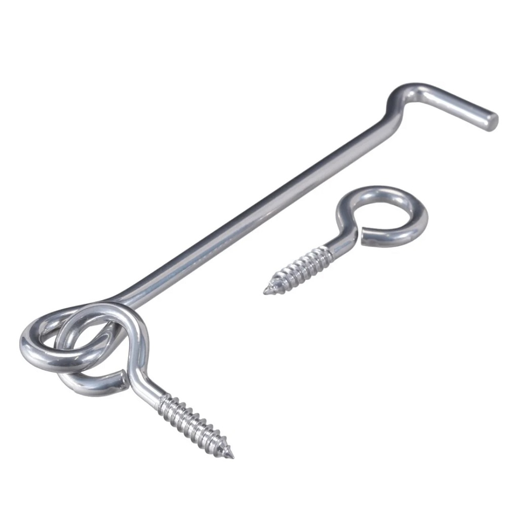 Крючок прутковый, сталь, длина 200 мм, серый металлик, из калиброванного круга