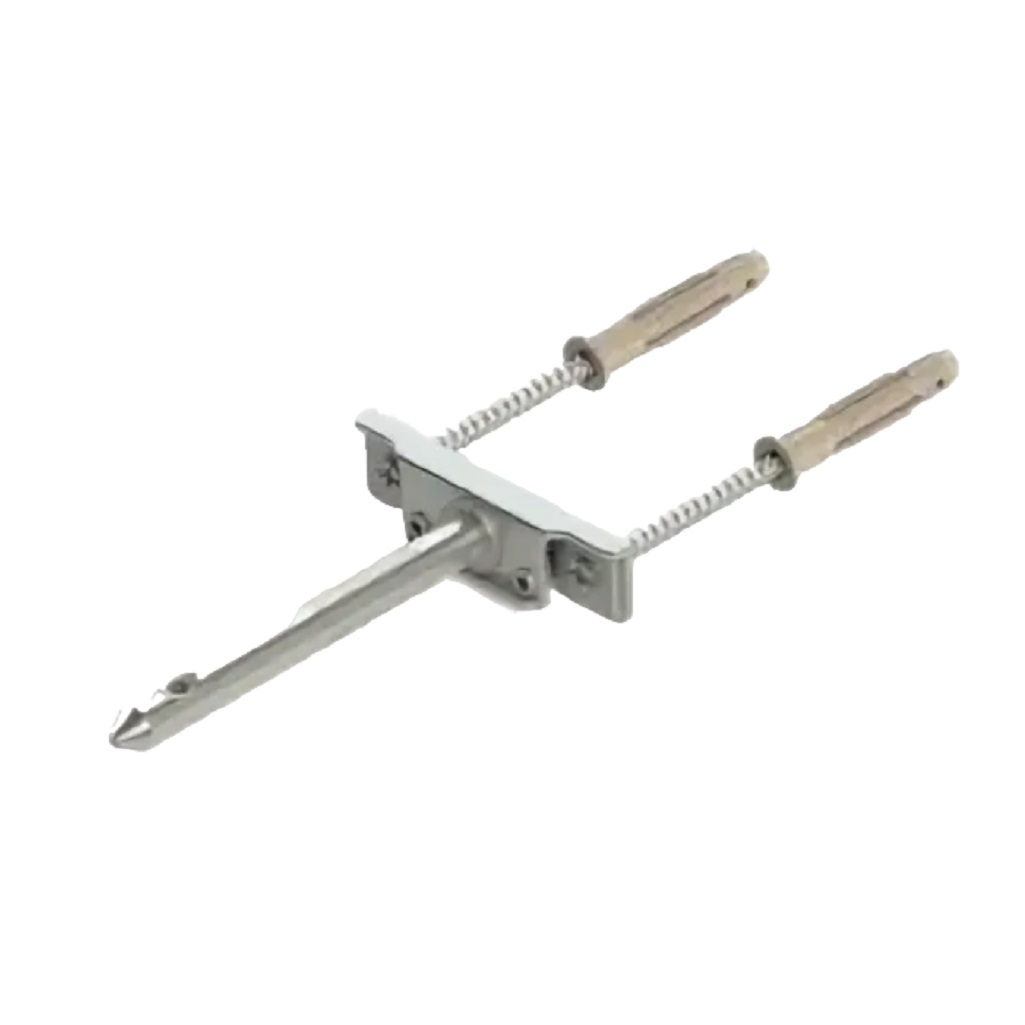 Полкодержатель Mesan скрытого монтажа, регулируемый+крепеж, цинк 103-07-01-403