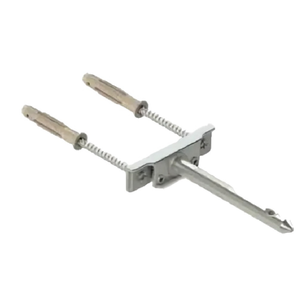 Полкодержатель Mesan скрытого монтажа, регулируемый+крепеж, цинк 103-07-01-403